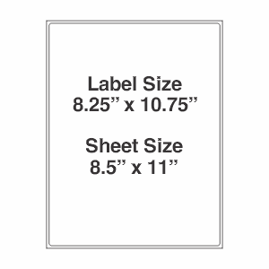 8.5" x 11" GHS 5609 Polyester Drum Label