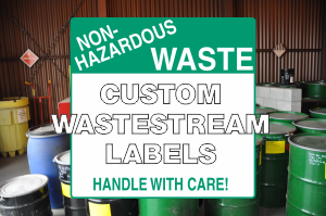 Paper Custom Non Hazardous WasteStream Labels