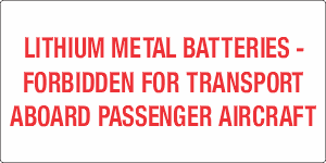 6" x 2.5" Lithium Metal Batteries