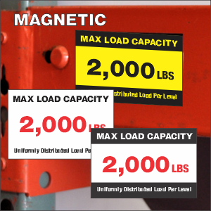 6"X4" 30mil Magnet Rack Beam Load Capacity