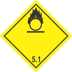 International Oxidizer 5.1 Class 5 Label