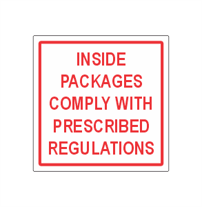Inside Packages Comply with
