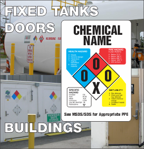 Pre-Filled with your #'s 10"x14" Vinyl NFPA
