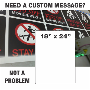 18"x24" Custom 3mm (1/8") Plastic Warehouse Sign