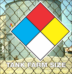 Vinyl Perm 15"x15" Tank Farm Size Blank NFPA