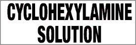 7.5" x 2.5"  Cyclohexylamine Solution