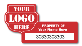 Property Of Hard Hat 4x2 Decal