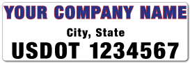 Company Name  Lettering 22x7 Die-Cut Letters/Numbers Decal