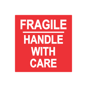 Paper FRAGILE 4X4 Handle With Care
