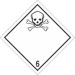 International Poison / Toxic Class 6 Label