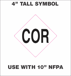 4" Symbol "COR" Self-Centering