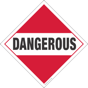 Tagboard Dangerous / Mixed Load Placard